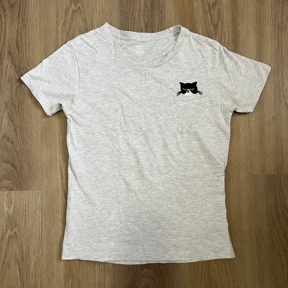 Black Cat Graphic T-Shirt from graniph Japan